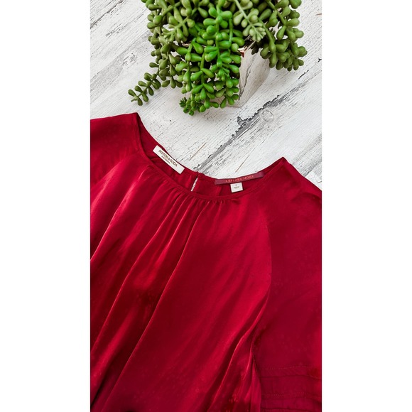 Scotch & Soda Flutter Sleeve Top in Rhubarb - Picture 10 of 11